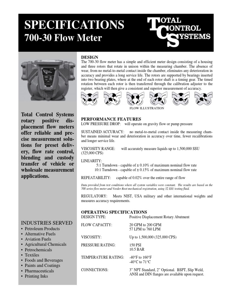 70030 Spec Sheet PDF