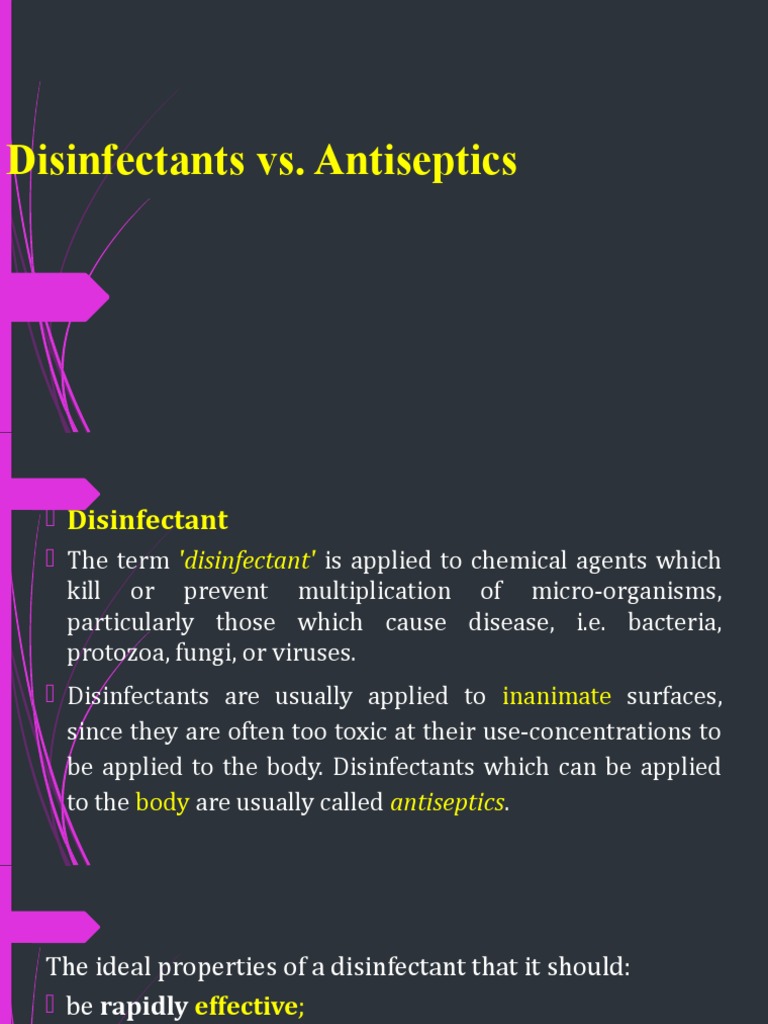Disinfectants PDF