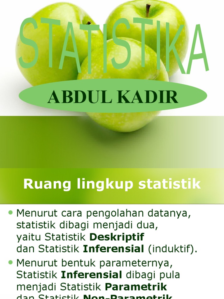 Statistik Dasar Untuk Penelitian Pdf