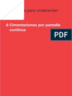 Cimentaciones por pantalla continua: construcción y riesgos