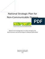 National Strategic Plan For Non-Communicable Disease