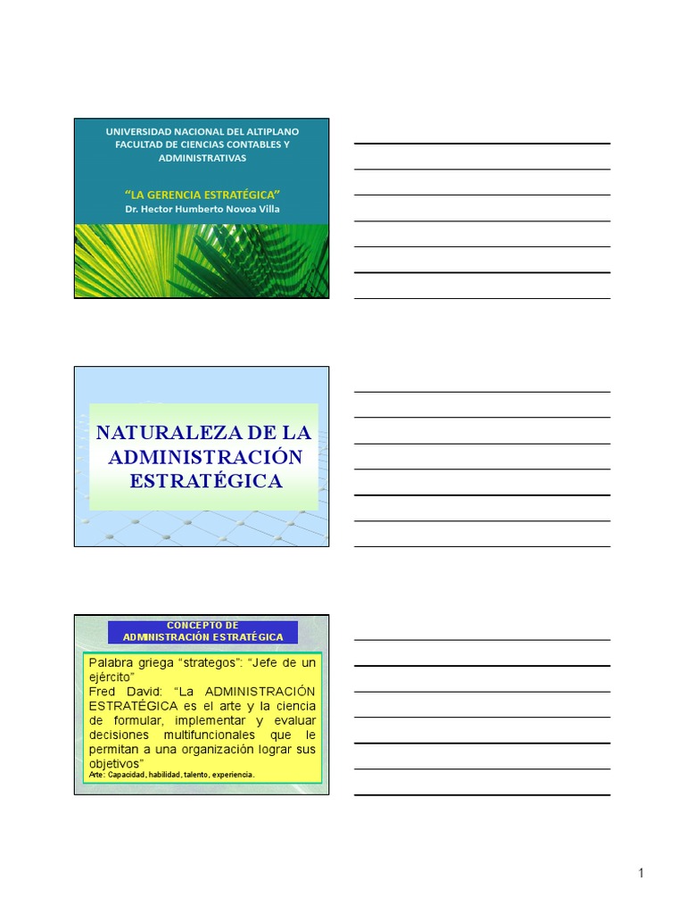 Gerencia Estratégica en la Administración | PDF | Cadena de valor ...