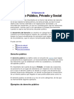 Derecho Público, Privado y Social