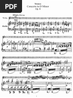Strauss - Violin Concerto, Op.08 - Piano Reduction