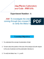 Malus Law Experiment - For Students