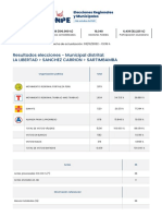 Resultados Elecciones Regionales y Municipales 2022 - ONPE