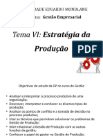 Tema 6 - Estrategia de Producao