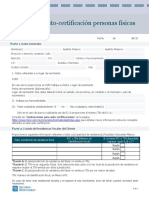 Formato de Autocertificacion Personas Fisicas FATCA