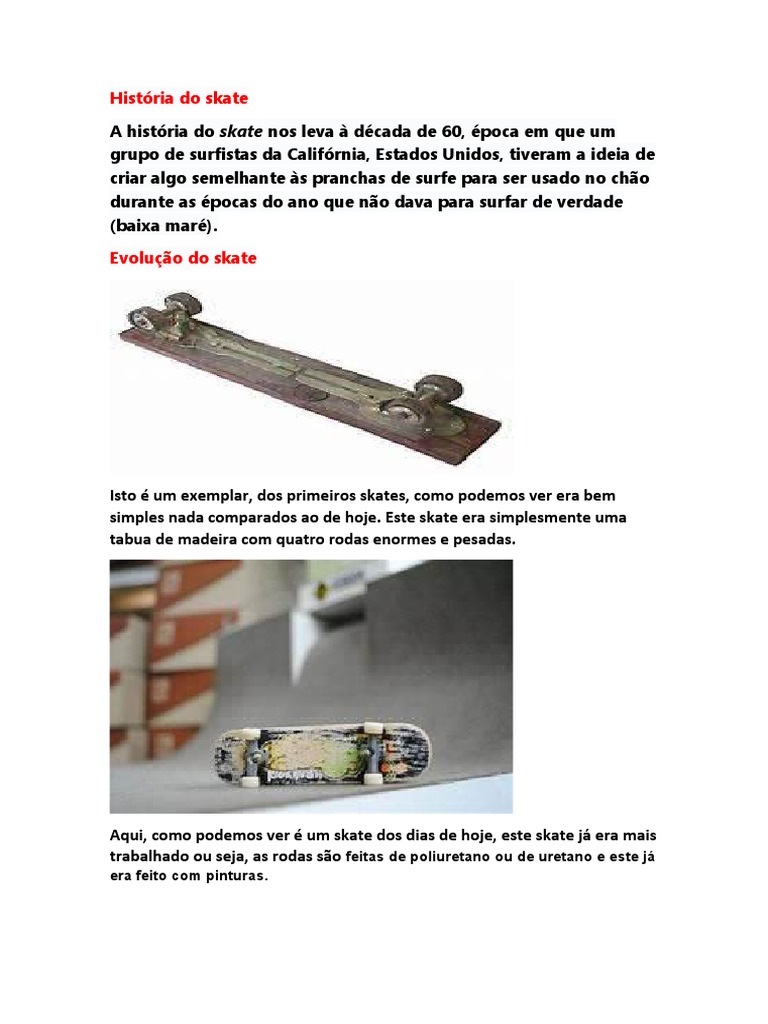 História Do Skate | PDF | Casa e Jardim