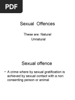 Sexual Offences