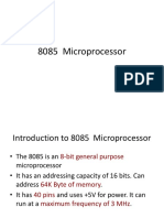 Introduction To 8085 Microprocessor