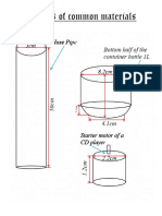 Dimensions of Common Materials