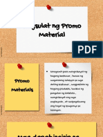 Pagsulat NG Promo Material