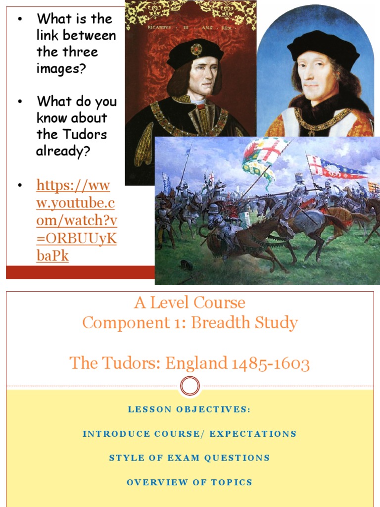 History A Level Tudors 1485 1603 Intro PPoint | PDF