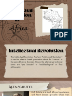 Intellectual Revolution In: Africa
