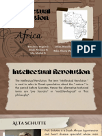 Intellectual Revolution in Africa