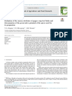 Evaluation of The Sensory Attributes 2022