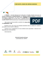 Papel Timbrado Audiência Erradicação Do Trabalho Infantil