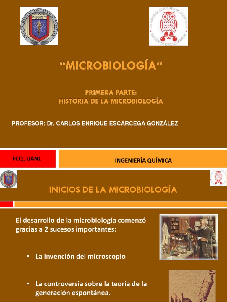 2) Historia de La Microbiología | PDF | Microbiología | Luis Pasteur