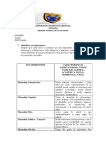 Dimensiones Taller Universidad Americana, Axiologia