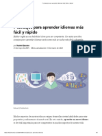 7 Consejos para Aprender Idiomas Más Fácil y Rápido