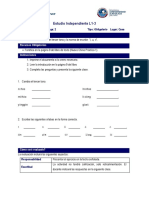 Estudio Independiente L1-3 Pronunciación