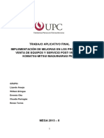 Trabajo Aplicativo Final Implementación de Mejoras en Los Procesos de Venta de Equipos y Servicio Post-Venta en Komatsu-Mitsui Maquinarias Perú