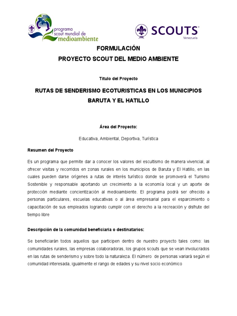 Rutas Ecoturísticas en Baruta y El Hatillo | PDF | Excursionismo