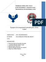 Equipos de Maquinaria Pesada para Obras Viales Monografia