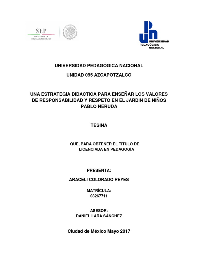 Los Valores | PDF | Educación de la primera infancia | Plan de estudios