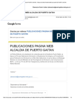 Correo de ALCALDIA PUERTO GAITAN - PUBLICACIONES PAGINA WEB ALCALDIA DE PUERTO GAITAN