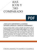 Sistemas Jurídicos y Derecho Comparado