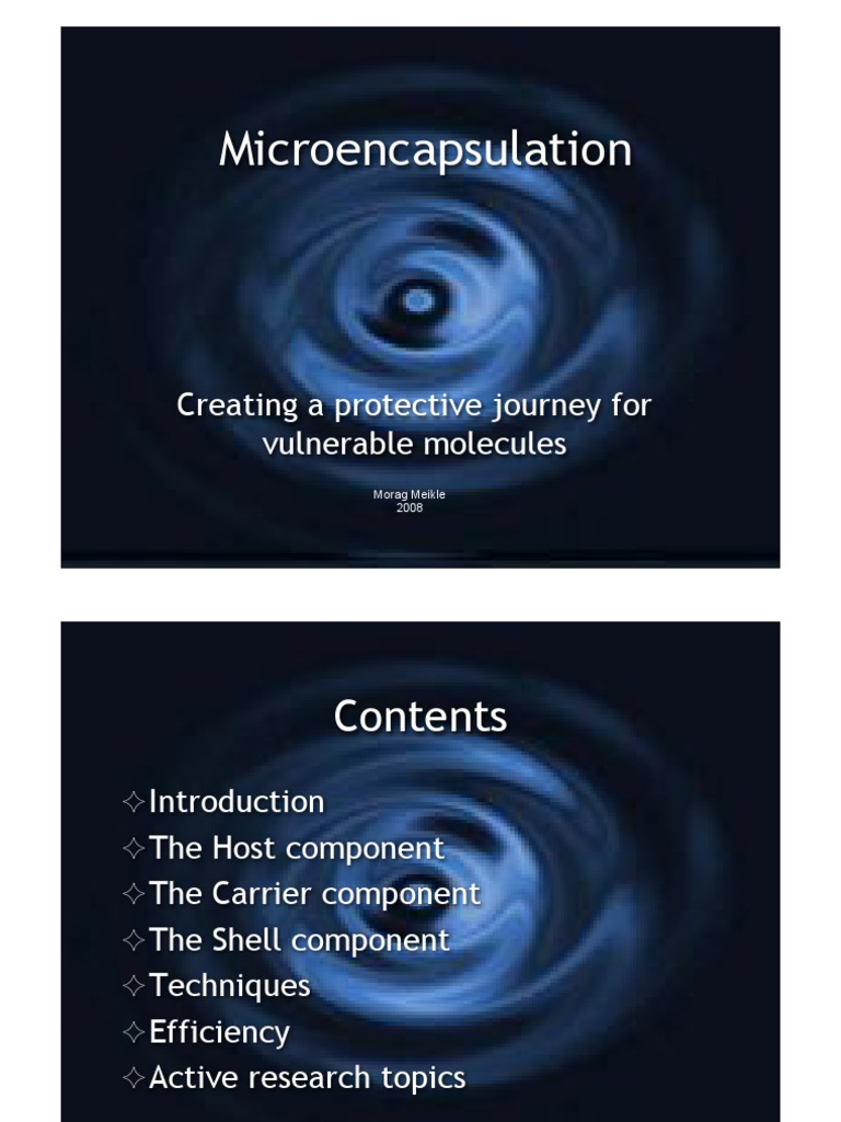 Microencapsulation Techniques Explained | PDF | Emulsion | Chemistry