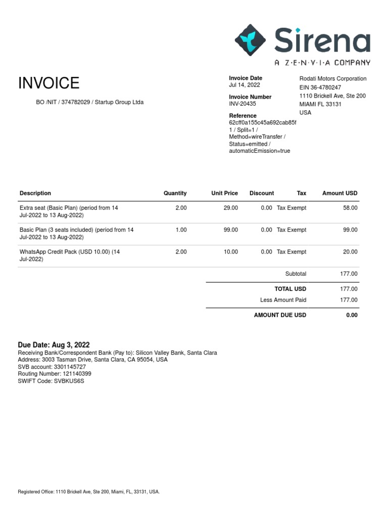 Invoice INV 20435 | PDF | Invoice | Business