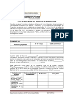 Acta de Evaluación Definitiva Trayecto y Carta de Autorizacion