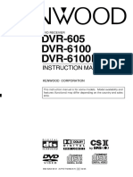 Kenwood DVR 605 Manual de Instrucciones