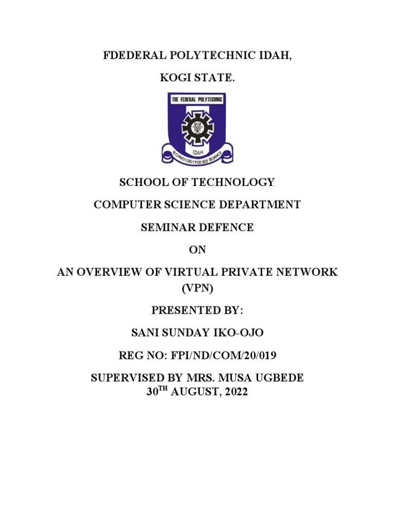 VPN Overview: Pros and Cons | PDF | Virtual Private Network | Computer ...