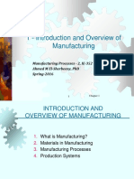 Introducton To Manufacturing (Lesson)