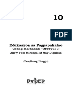 EsP 10 UNANG MARKAHAN - MODYUL 7