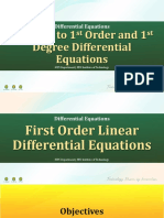 MTPDF5 Solution To 1st Order and 1st Degree Differential Equations