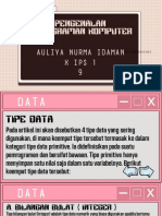 Auliya Nurma Idaman ( 16 November 2021 )