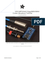 Adafruit Vs1053 Mp3 Aac Ogg Midi Wav Play and Record Codec Tutorial