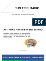 Derecho tributario: actividad financiera del Estado y recursos