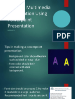 MODULE 8-Creating Multimedia Presentation Using Powerpoint Presentation