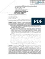 Incompetencia Del Juzgado Sobre Amparo de Pedro Castillo