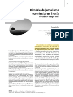 História Do Jornalismo Economico No Brasil - Do Cafe Ao Tempo Real