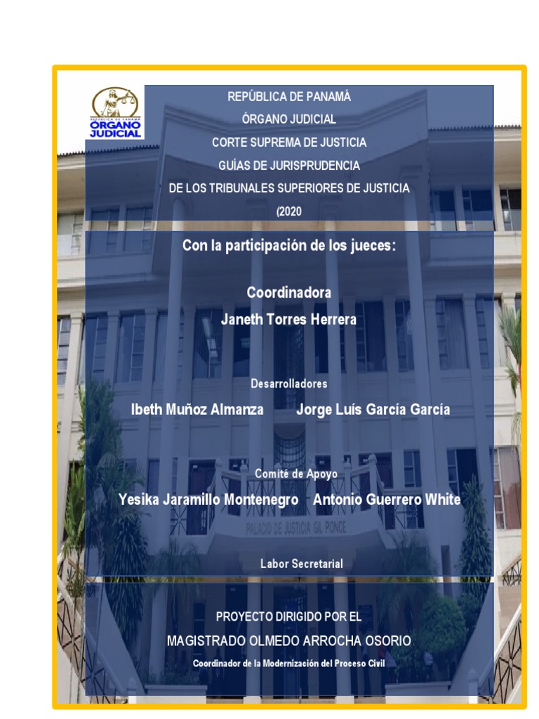 Guia de Jurisprudencia Dictada Por Los Tribunales Superiores de ...
