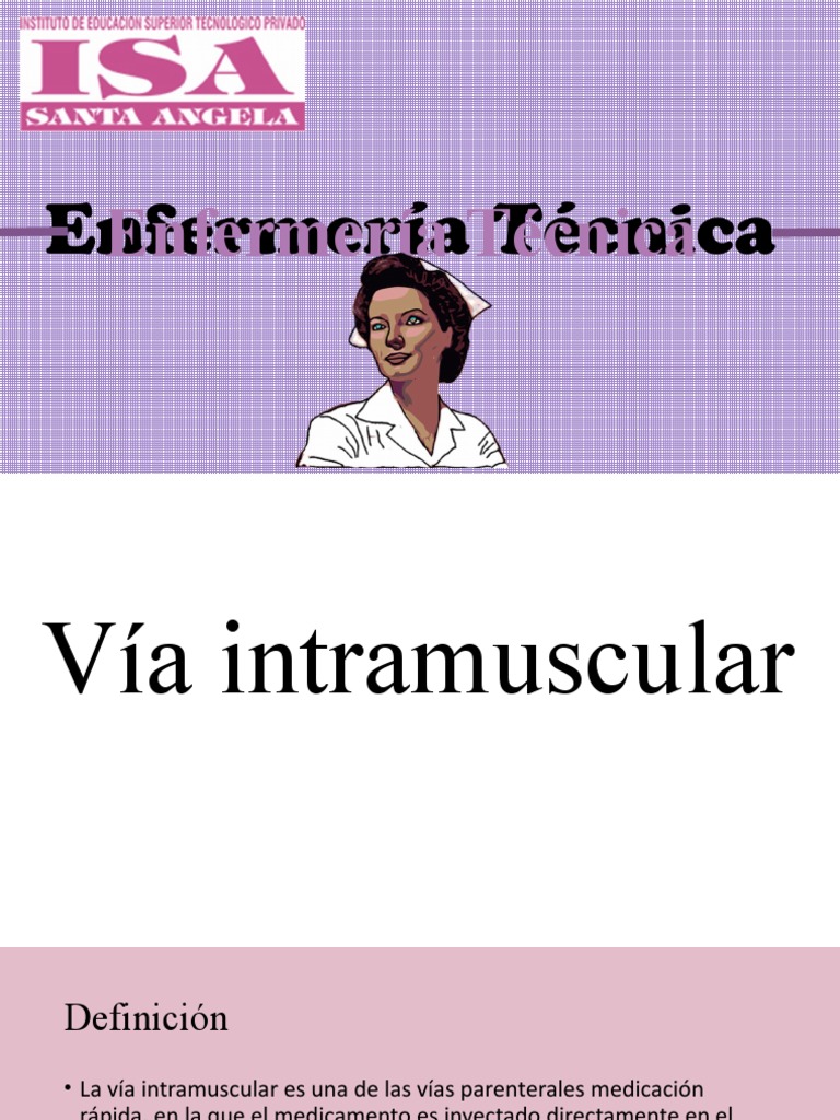 Vía Intramuscular | PDF | Medicamentos con receta | Inyección (medicina)