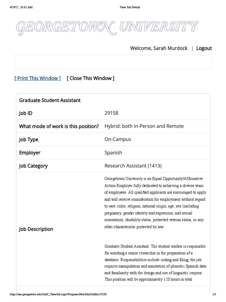 Job Posting PDF Employment Databases