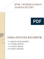 Kelompok 3 Keberagaman Suku Bangsa Betawi